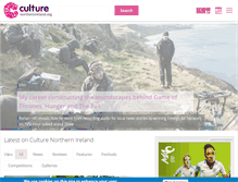 Tablet Screenshot of culturenorthernireland.org